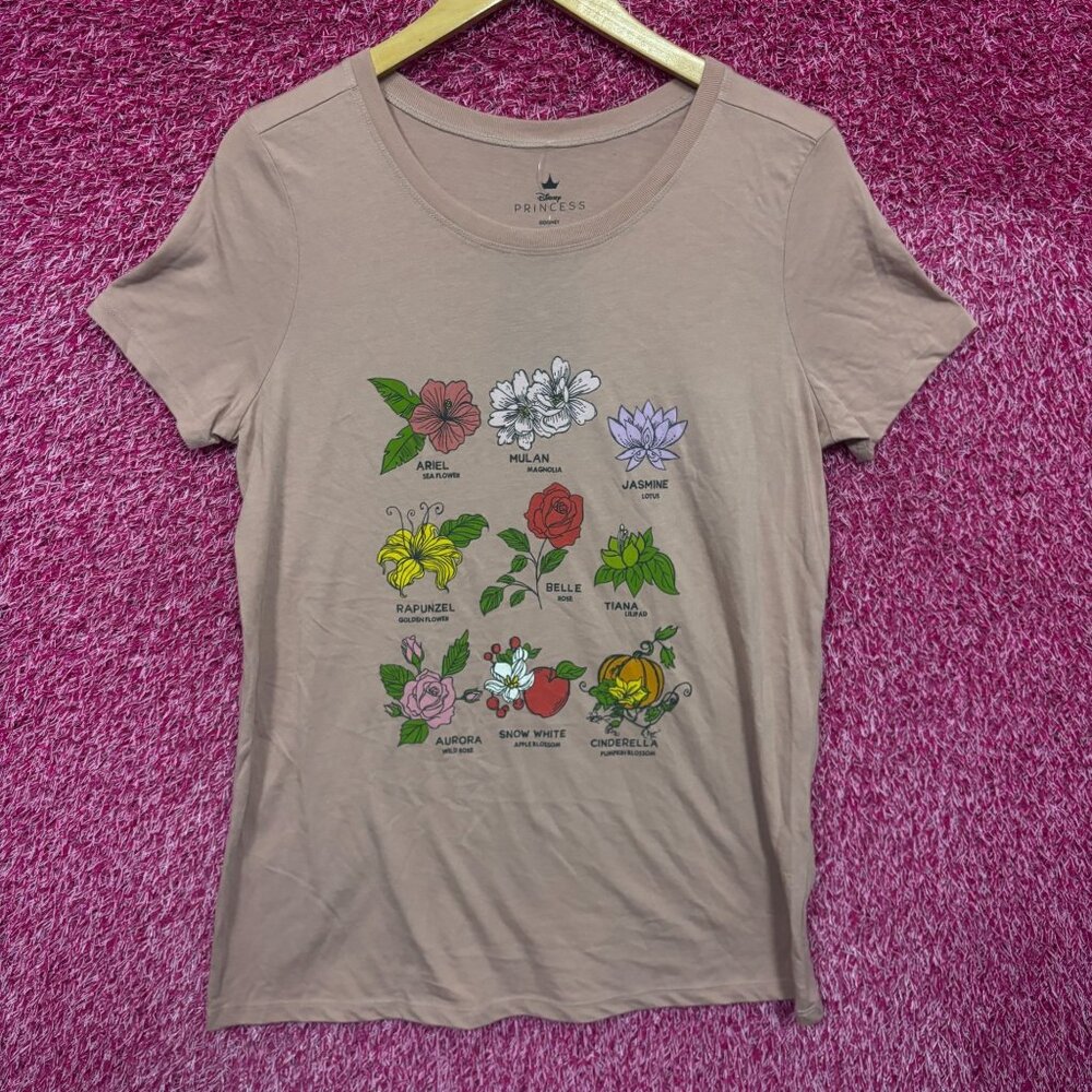 Disney Princess Flower women’s plus size T-shirt 00